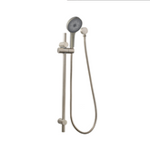 Linkware Gabe Shower On Rail - Brushed Nickel